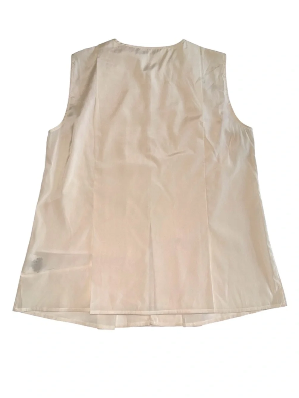 Tory Burch 100% Silk Sleeveless Blouse Ivory Cream Size 4